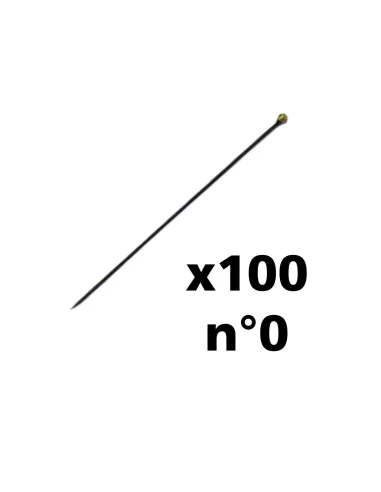 Black entomological pins (choice no. 00, 0, 1 or 2) (x100) - Le Club Biotope