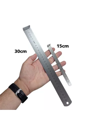 Règle en inox ornithologique 30cm