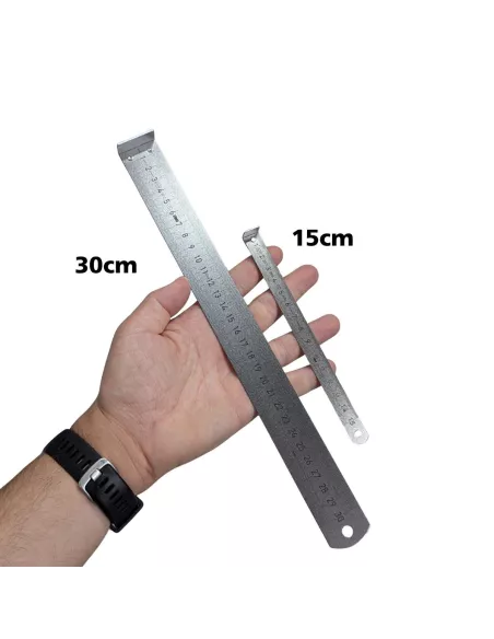Règle en inox ornithologique 30cm