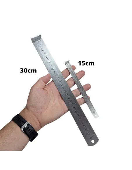 Règle en inox ornithologique 15cm