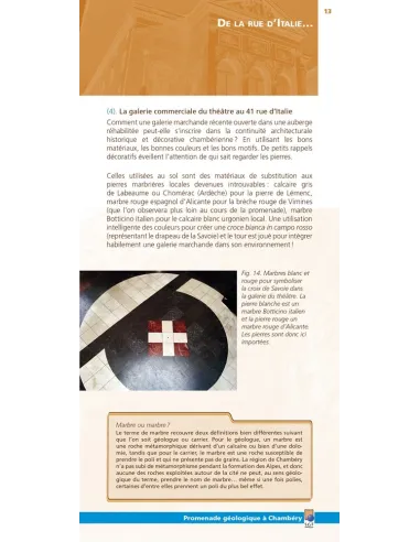 Promenade géologique à Chambéry