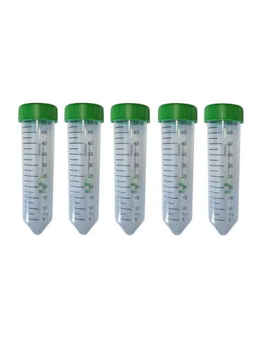 Tubes de collecte en polyéthylène fermé - capacité 50 ml (Lot de 5)
