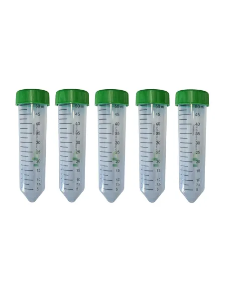 Closed Polyethylene collection container - capacity 50 ml (x5) - Le Club Biotope