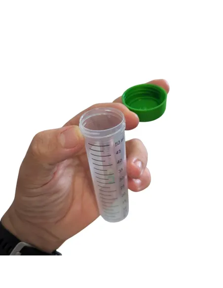 Closed Polyethylene collection container - capacity 50 ml (x5) - Le Club Biotope