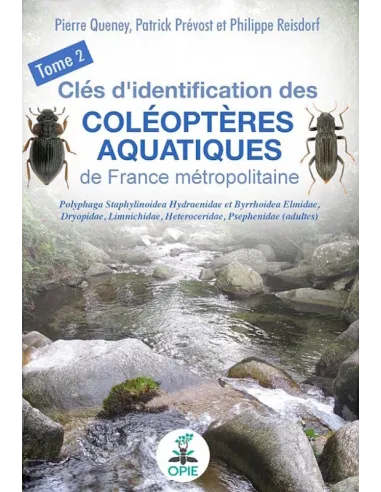 Couverture du livre Clés des coléoptères aquatiques de France métropolitaine - Tome 2