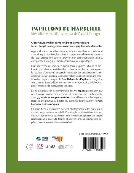 Papillons de Marseille - Identifier les papillons de jour de l'oeuf à l'imago