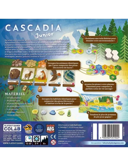 Jeu de société Cascadia Junior (+6 ans)