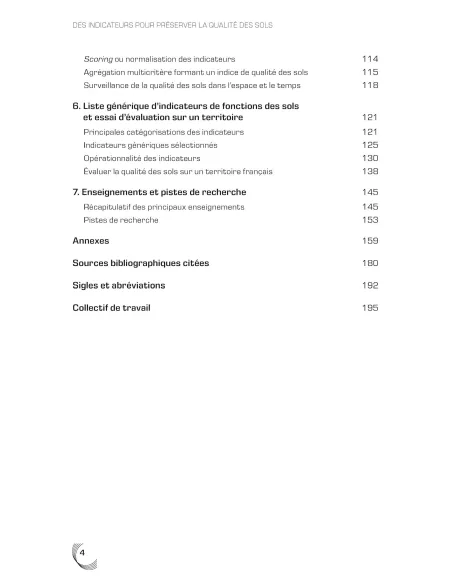 Des indicateurs pour préserver la qualité des sols