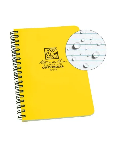 NOTEBOOK - SPIRAL - 64 PAGES - YELLOW - 124 X 178 MM