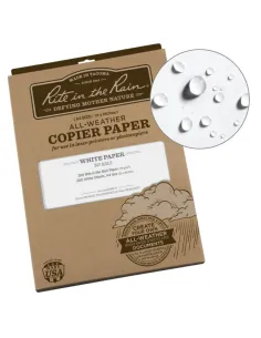 200 FEUILLES A4 IMPERMÉABLES POUR IMPRIMANTE LASER Rite in the Rain - 21 x 29,7 CM - N°8512