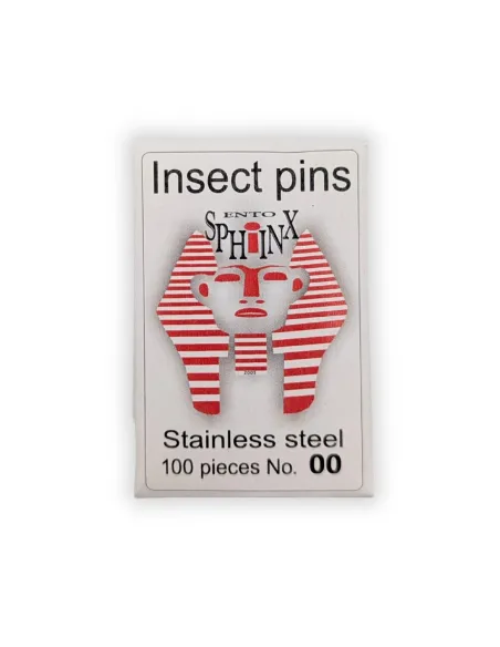 Alfileres entomológicos inox 39mm (a elegir n°00, 0, 1 o 2) (x100) - Le Club Biotope