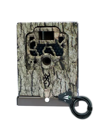 Caja de protección BTC-SB CAMO para trampas fotográficas Browning Spec ops - Con cable antirrobo