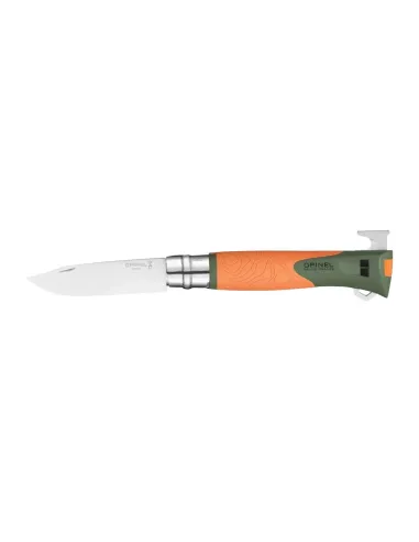 Folding knife N°12 Explore Tire Tique Orange - Opinel